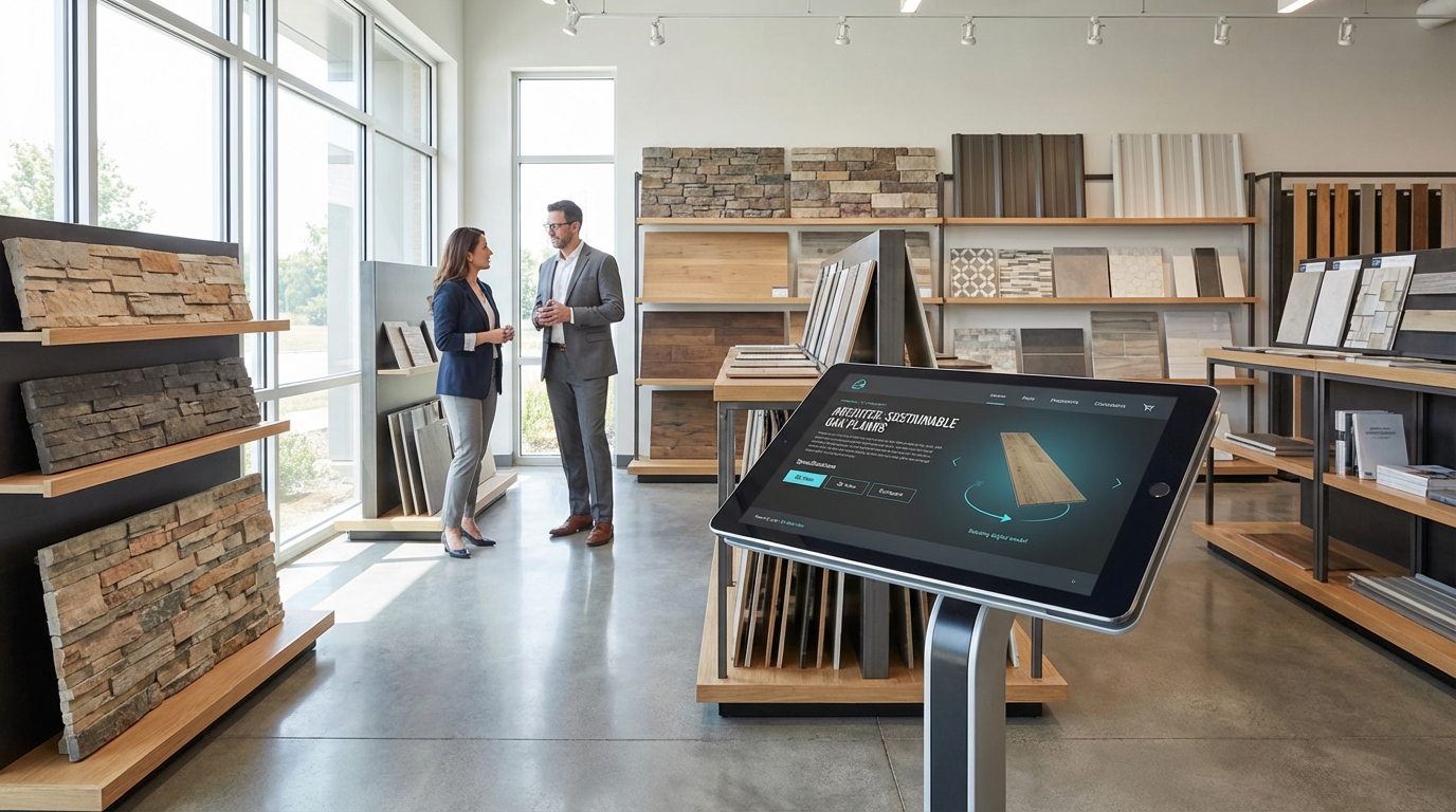 建材メーカーの商品情報リッチ化のイメージ