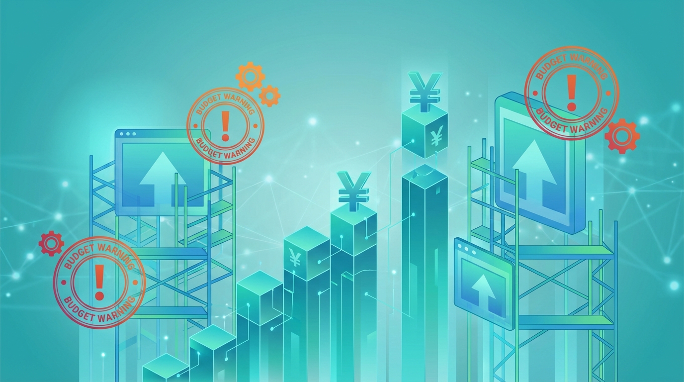 スクラッチ開発のコストイメージ