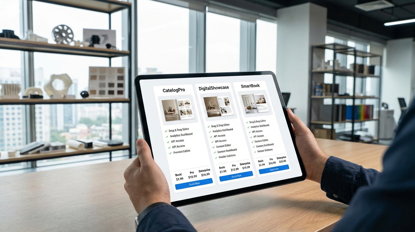 デジタルカタログ作成ツール比較のイメージ