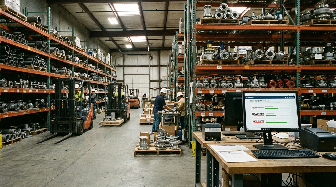 配管・継手メーカーのEC連携イメージ