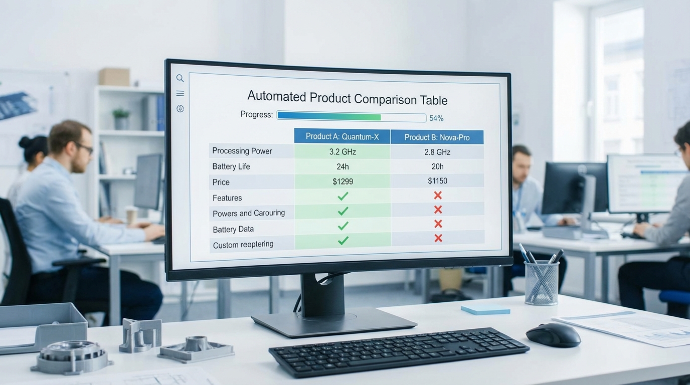 製品比較表の自動生成
